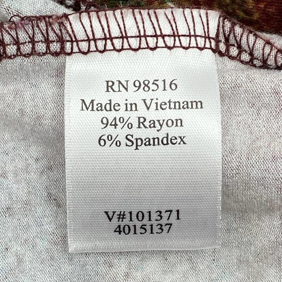 COLDWATER Creek Printed Side Tie Waist Blouse L - Picture 11 of 11